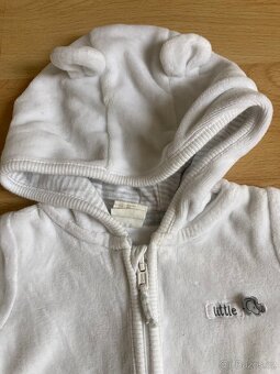 Teplejší bílý overal vel. 62 2-4 měsíce - 3