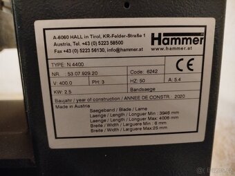 Pásová pila Hammer - 3