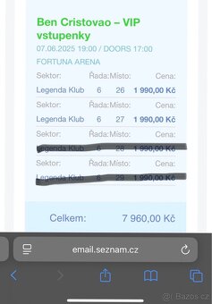 Ben Cristovao 7.6 - VIP sezení Legenda klub 2200 Kč/ks - 3