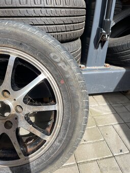 Alu kola Dezent 5x114,3 + pneu 185/65 R15,vzorek 6mm. - 3