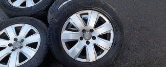 Zimni kola audi a6 4f 225/55 r16 zimni gumy 5x112 - 3