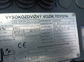 Vysokozdvižný vozík Toyota 15 - 3