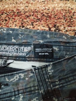 Prodám kalhoty na moto Trilobite digi camo - 3