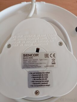 Rychlovarná konvice Sencor 1,5 L. - 3