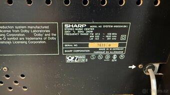 Věž SHARP W800H gramo, tape, CD - 3