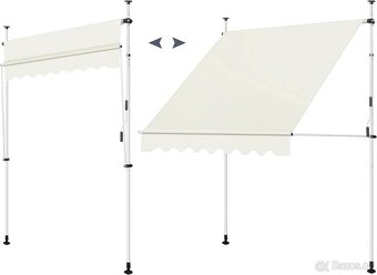 Markýza WOLTU s upínacími svorkami, šířka 300 cm - 3