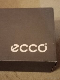 Boty kožené ecco černé. - 3