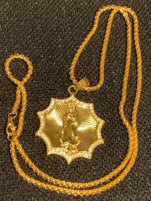 přívěs zlaceno 18K ,..60cm - 3