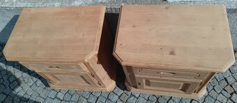 Mohutné celo masivní noční stolky - 2 ks - 3