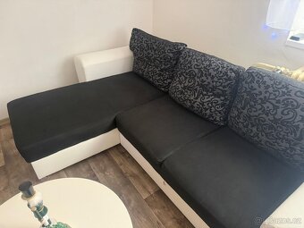 Sedací souprava rohová rozkládací, úložný prostor - 3