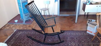 Finské dřevěné houpací křeslo - 3