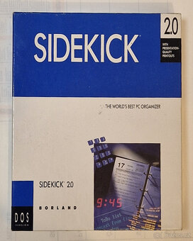Retro krabicovy software Borland Sidekick 2.0 DOS - 3