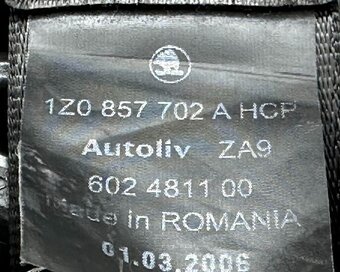 Pravý přední pás 1Z0857702A Škoda Octavia 2 RS r.v. 2006 - 3