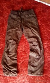 Zateplené dívčí kalhoty vel.140 - 3