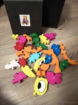 Puzzle dřevěné sova - 3