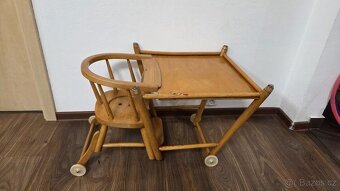 DĚTSKÁ SKLÁDACÍ STOLIČKA – STOLEK – HISTORICKÁ - 3
