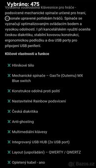 Herní klávesnice X-gamer - 3
