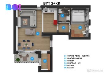 Prodej bytu 2+kk 51m² Třinec - Konská - 3