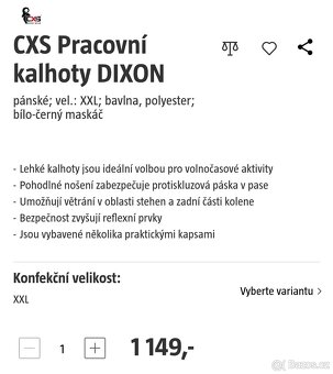CXS maskacovy komplet bunda a kalhoty - 3