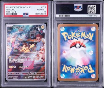 Pokémon Pikachu AR PSA 10 (Japonská edice 151 / SV2a) - 3