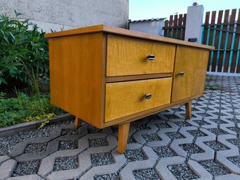 Retro komoda / skříňka NDR - Brusel 60. léta - 3