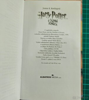 kniha Harry Potter a tajemná komnata - 3