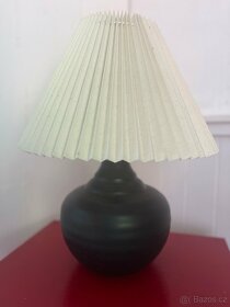 Keramická stolní lampa s plisovaným stínidlem - 2 kusy - 3
