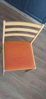 Dubové polstrované židle (4x) - set - 3