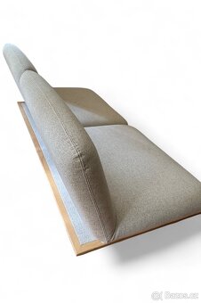 Dieter Knoll ROZKLÁDACÍ POHOVKA, dřevo, textil, šedá - 3