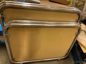 Chromovaná trubková postel s čely, funkcionalismus - 3