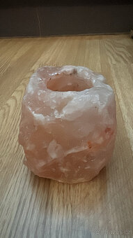 Solný svícen z krystalu soli, sůl - 3