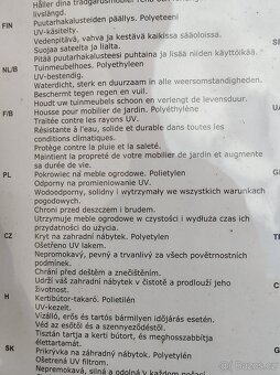 Kryt na zahradní nábytek kus 100,-Kč - 3