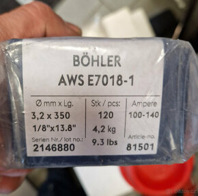 svářecí elektrody Böhler AWS E7018-1 (2 balení) - 3