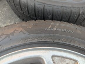 Alu kola Audi 5x112 245/45/18 zimní - 3