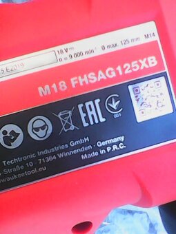 Milwaukee M18 FHSAG125XB-0 Aku flexa 125 - 3