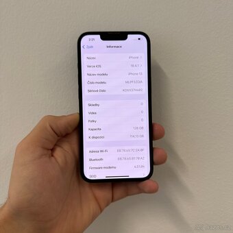 APPLE IPHONE 13 128GB - ČERNÝ,ZÁRUKA - 3