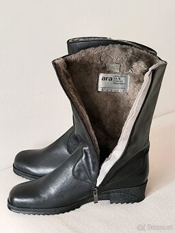 Rezerve_kožené polokozacky boty Ara nadměrná velikost 43 - 3