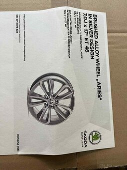 Aries Škoda Octavia, Superb IV. 5x112x17 ALU nová sada - 3