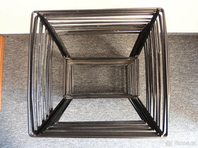 Drátěný koš na závěsné desky - černý (kapacita na 25 desek) - 3