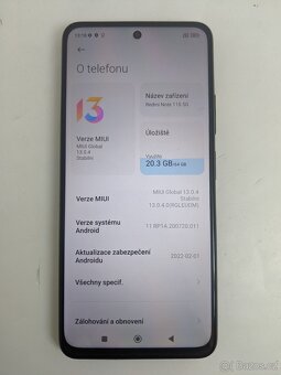 Xiaomi Redmi Note 11S 5G 4/64gb black. Záruka 6 měsíců. - 3