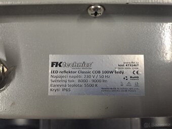 2 reflektory – LED 100 W + halogen 1000W - 3