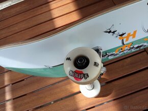 Skateboard - Enuff - Cherry Blossom White/Teal 8" - 3