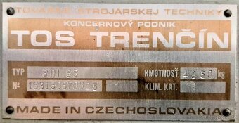 Sústruh SUI 63-1750 ;r.v.1987 ;TOS Trenčín - 3