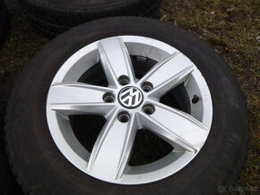 4x orig. alu vw (5x112) zimní pneu 195/65 r15 - 3