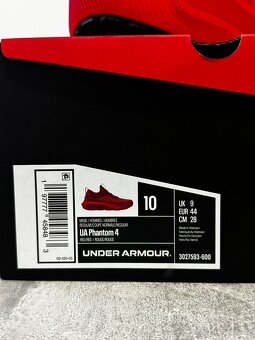 Boty Under Armour Phantom 4 red vel 44/uk 9 - 3