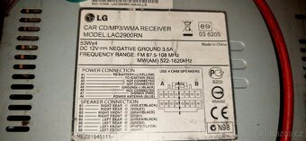 CD měnič Sony, zesilovač, autorádio LG - 3