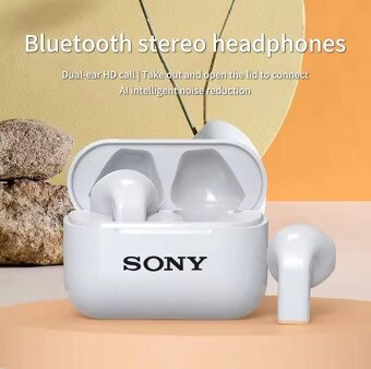 Bezdrátová sluchátka SONY® 5.3 s mikrofonem, bílá - NOVÉ - 3