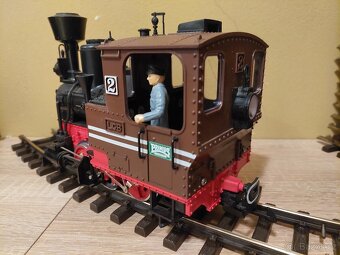 LGB parní lokomotiva Stainz 2  na zahradní železnici - 3