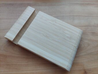 Nový stojan na mobil z bambusu - oboustranný - SLEVA - 3