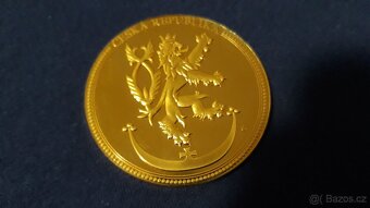 Pozlacená ražba bankovky 100Kč - 3